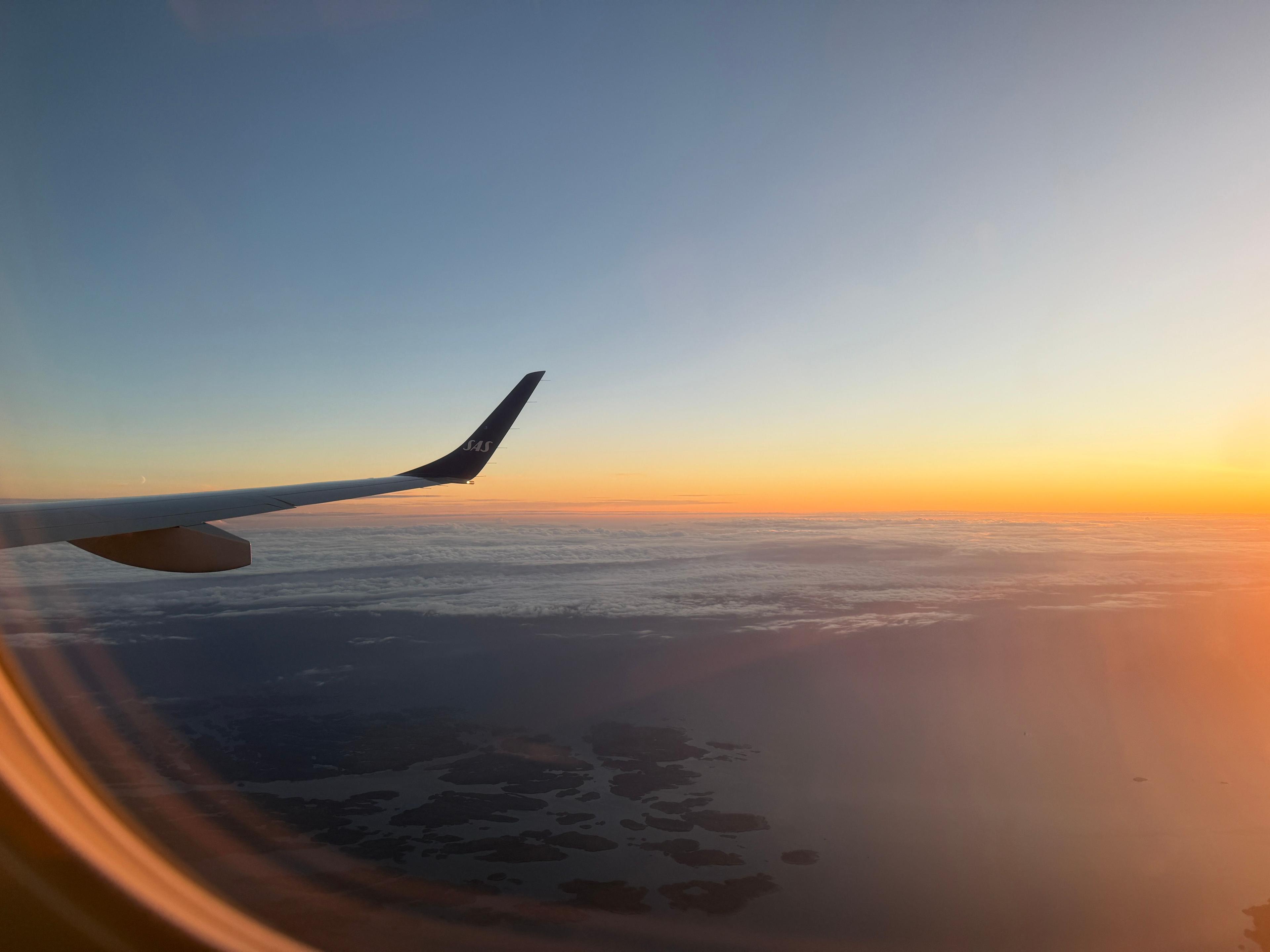 view from airplane